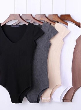 Summer Jumpsuit Romper Bodysuit Women Sexy Bodysuit Female O