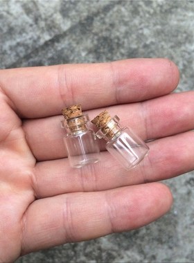 Small Glass Bottles With Corks Tiny Glass Vials Jars Transp