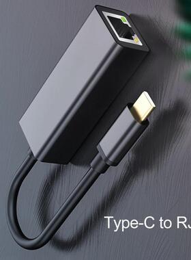 Universal Flexible TPE USB Type C Ethernet to RJ45 Lan Adapt