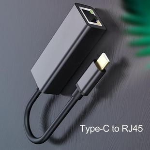 Universal Flexible TPE USB Type C Ethernet to RJ45 Lan Adapt