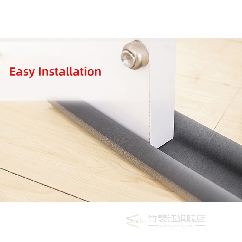 1Pc Flexible Door Bottom Seal Strip Sound Proof Noise Reduct