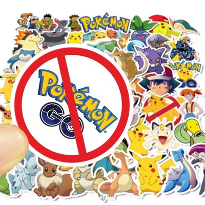 50pcs Cartoons Pikachu Stickers Anime Pokemon Stikers Skate