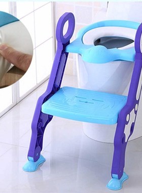 OTXQ Foldable Ladder Kids Toilet Trainer Seat Safe Potty