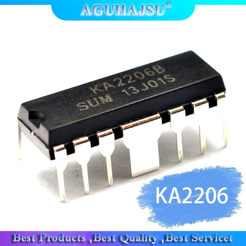 10PCS  KA2206 KA2206B audio amplifier chip DIP-12 new origin