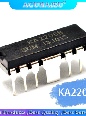 10PCS  KA2206 KA2206B audio amplifier chip DIP-12 new origin