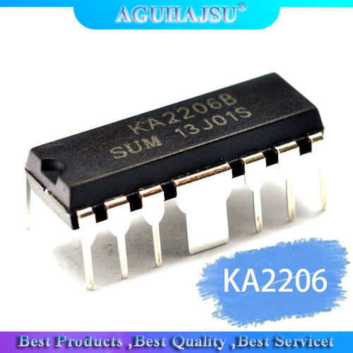 10PCS  KA2206 KA2206B audio amplifier chip DIP-12 new origin