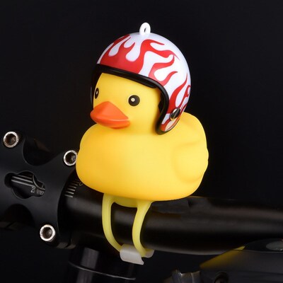 1pc Cartoon Yellow Silica Little Duck Helmet Head Bicycle Li