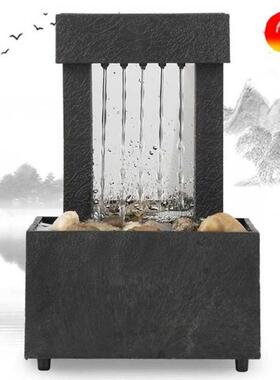 USB LED Indoor Water Fountain Lighted Waterfall Tabletop Fou