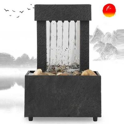 USB LED Indoor Water Fountain Lighted Waterfall Tabletop Fou