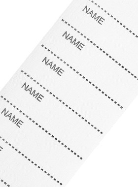 200pcs white name tag custom woven labels laundry marker set