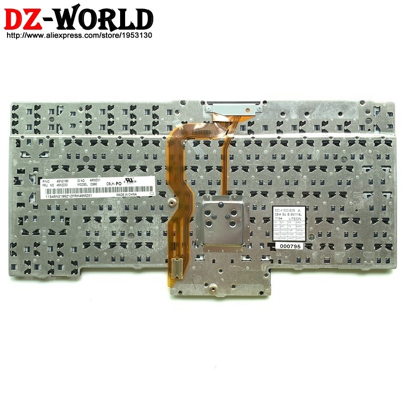 Portuguese Keyboard for Lenovo Thinkpad X220 X220i T410 T410