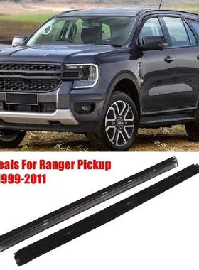 Car Front Outer Window Belt Molding Weatherstrip Seal Pair