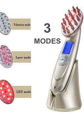 Red Laser Anti Hair Loss Comb RF EMS Nurse LED Photon Stimu