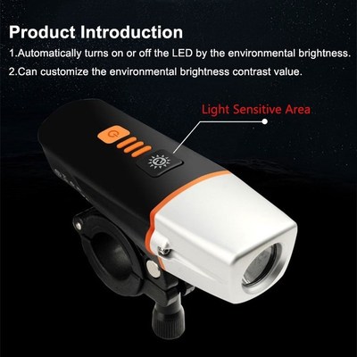 Bike Light Front USB Rechargeable 2200mAh Fleshlight Brighte