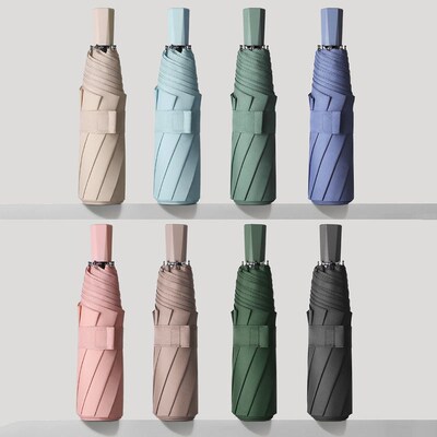 8 Ribs Mini Rain Umbrella Anti UV Paraguas Sun Umbrella Rain