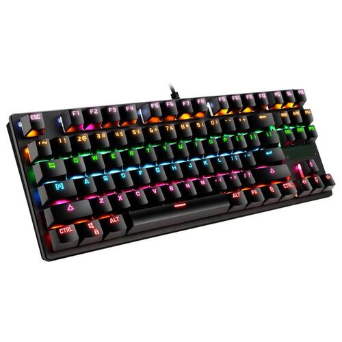 Mechanical Keyboard Wired Gaming Keyboard LED Fashion Black
