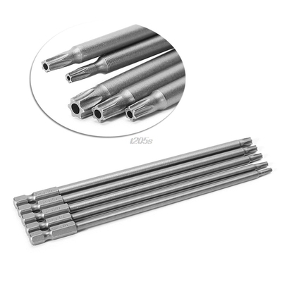 5 Pcs/Set 150mm T10-T30 Long Magnetic Torx Electric Screwdri