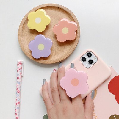 Flower Finger Ring Holder Stand Phone Socket Korea Griptok