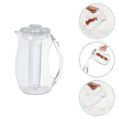 Water Pitcher Infuser Jug Kettle Transparent Carafe