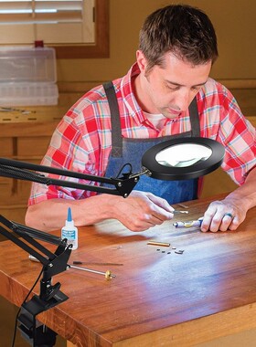 NEWACALOX 5X SB Magnifying Glass with LED Ligh