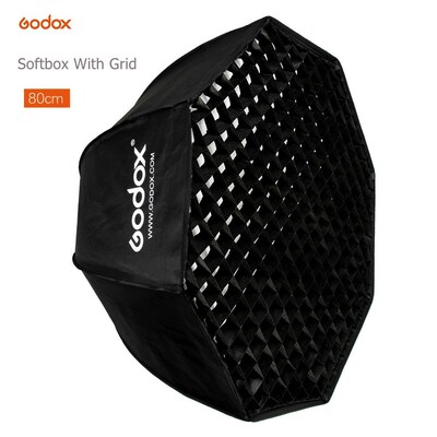 Portable 80cm mbrella Octagon Softbox Reflector with Grid Ho