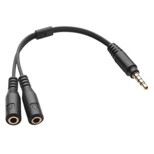 3.5mmStereo Audio Male to 2 Female Headphone Mic Y Splitter