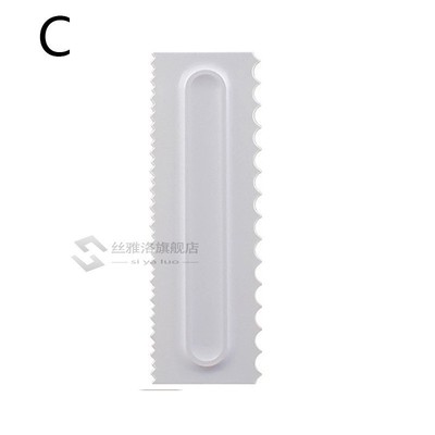 1pc Cream Scraper Irregular Teeth Edge Spatulas Cake Baking