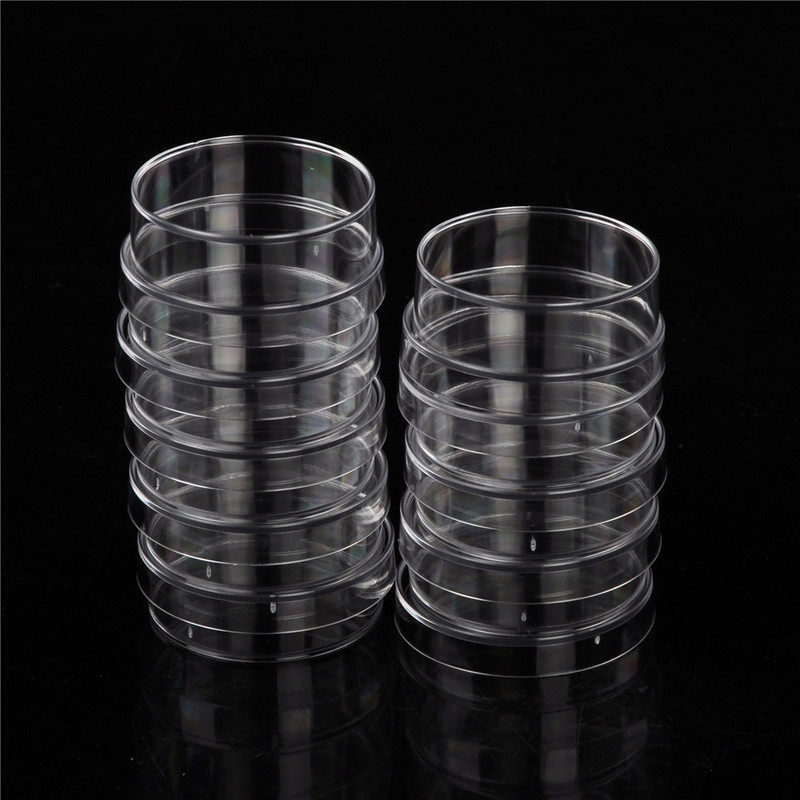 jetting lab supplies 10pcs practical sterile petri dishes wi