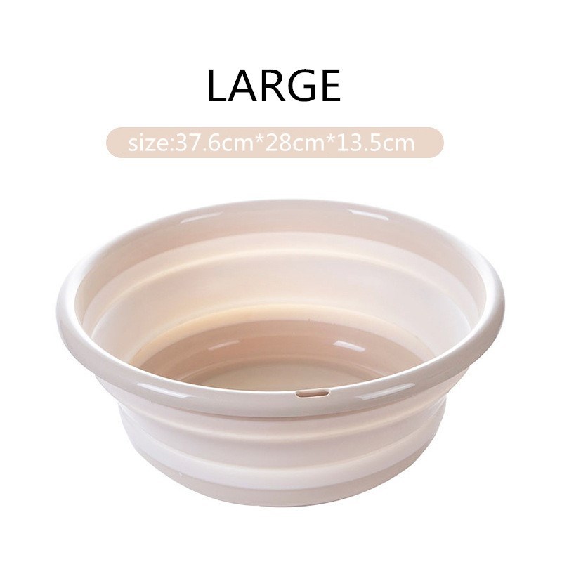 Portable Folding Bucket Camping Washbasin Folding Basin Sili