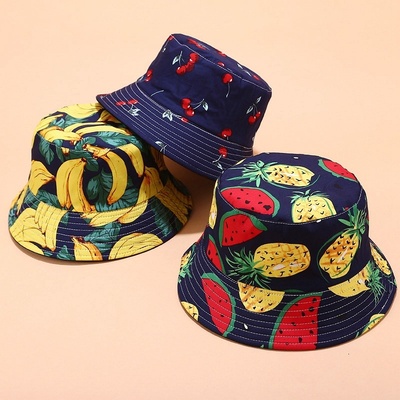 Fashion Summer Two Layers Panama Bucket Hat Women Hip Hop