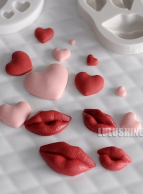 sugar cake silicone mold Tanabata dry pace mold love / red l