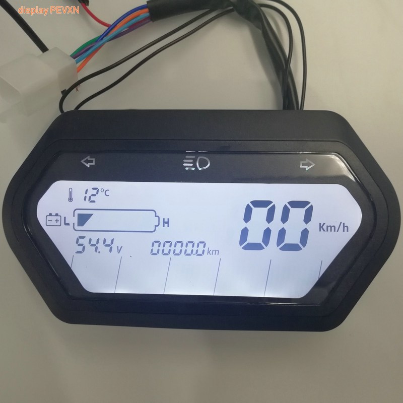LCD display 48v60V72v speedometer WT turning light for Elect