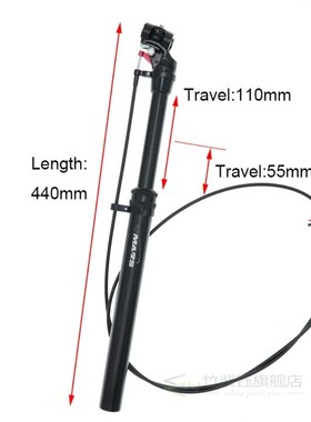 Tmars Dropper Seatpost Adjustable Height 27.2mm Remote Contr