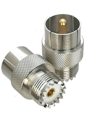 1Pcs Slide-on UHF PL259 Male plug to UHF SO239 Female Jack R