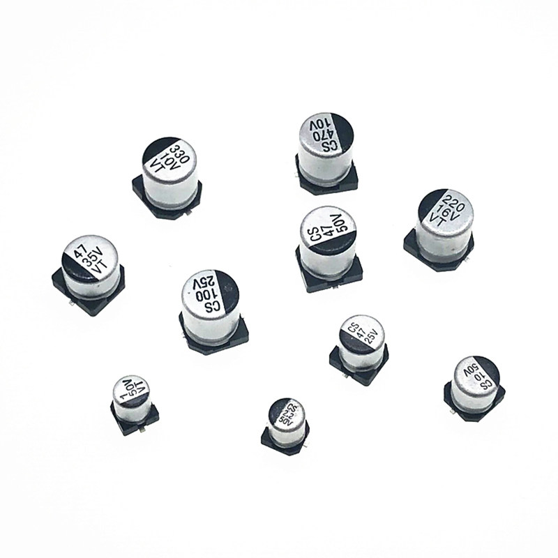 300pcs/lot 25v 10uf smd aluminum electrolytic capacitors siz