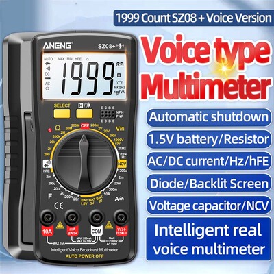 SZ08Plus Digital Multimeter Professional Multimetro Auto Vol