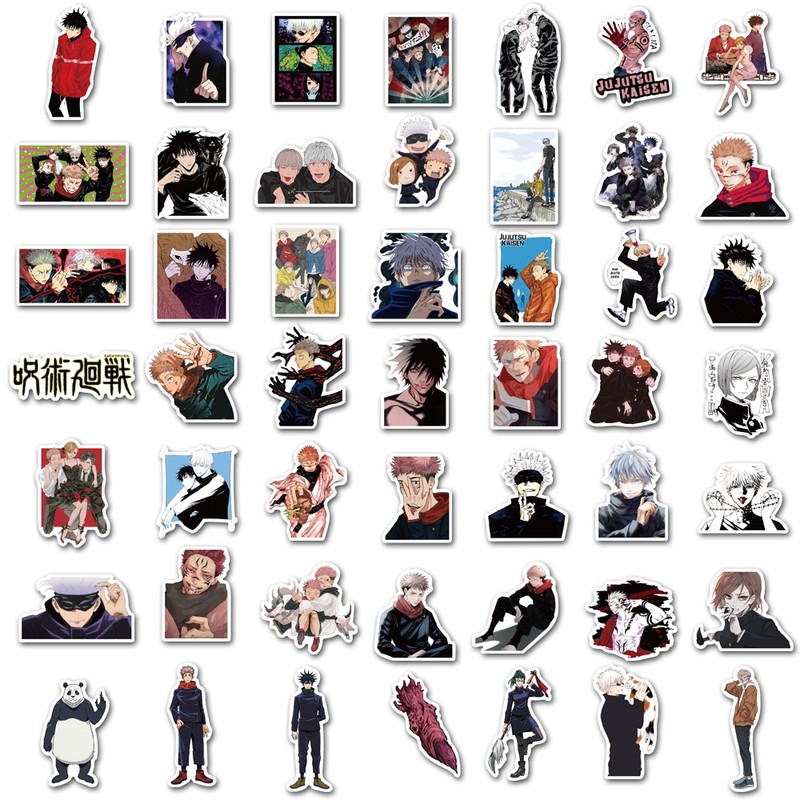 100PCS Anime Jujutsu Kaisen Stickers For Fridge Laptop Lugg