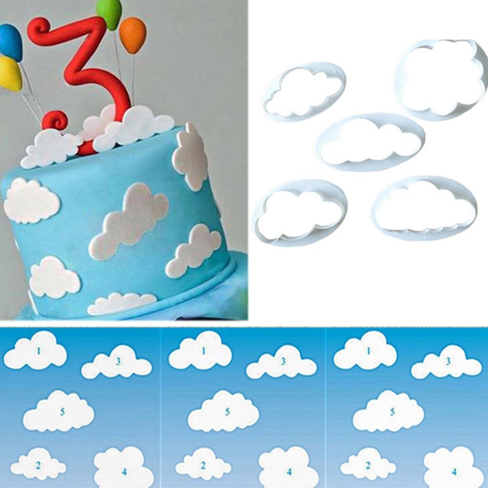 5cps/set cloud cookie cutter custom made 3d printed fondant