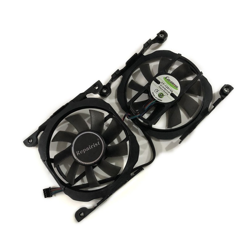 2pcs/set CF-12815B/S GPU Cooler Graphics Fan For ELSA GeForc