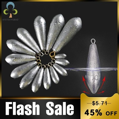 Drop Water Lead Sinkers Swivels Fishing Lead Weight Fishing