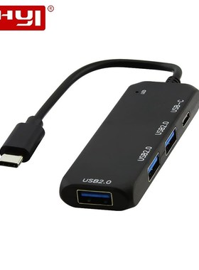 CHYI 4 Port USB C To Type C 3.1 Hubs 2.0 Multi Ports Portab