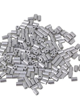 1mm Round Ferrules Sliver Aluminum Crimping Loop Wire Rope C
