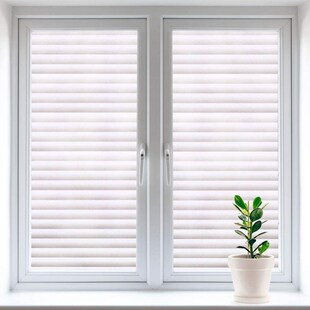 Privacy Window Film Self Adhesive Film Blinds Stripe Glass