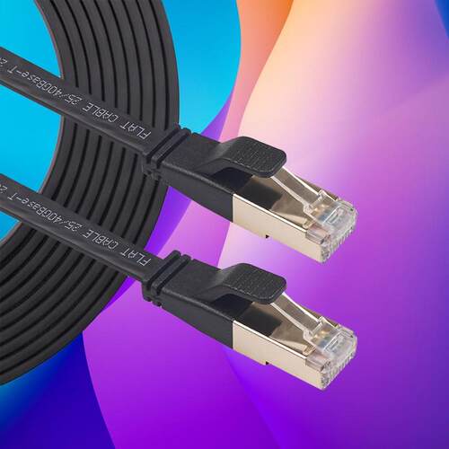 Cat8 Ethernet Cable Flat High Speed 40Gbps RJ45 Network LAN
