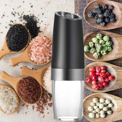 Premium Gravity Electric Salt and Pepper Grinder Set of 2 Ba