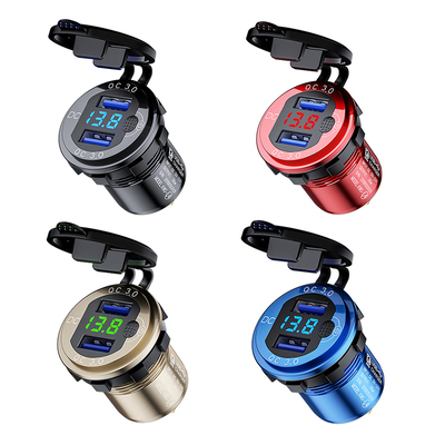 L4 Dual QC3.0 USB Charger Quick Charge 3.0 USB Socket Adapte