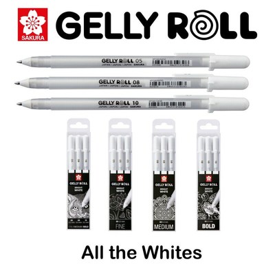 Japan  XPGB Gelly Roll Gel Ink Pen White 05/08/10 Sketch Hig