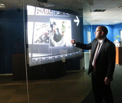 37 inch interactive touch foil dual capacitive touch screen