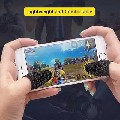 1Pair Mobile Game Controller Finger Gloves for PUBG Phone G