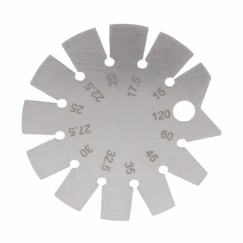 1pc Stainless Steel Bevel Gauge Angle Protractor Range 15-12